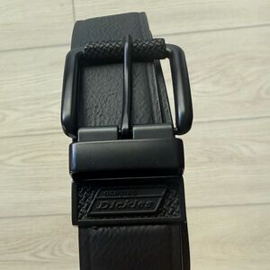 Dickies Black Leather Belt
